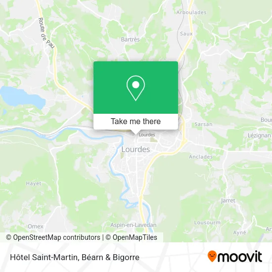 Hôtel Saint-Martin map