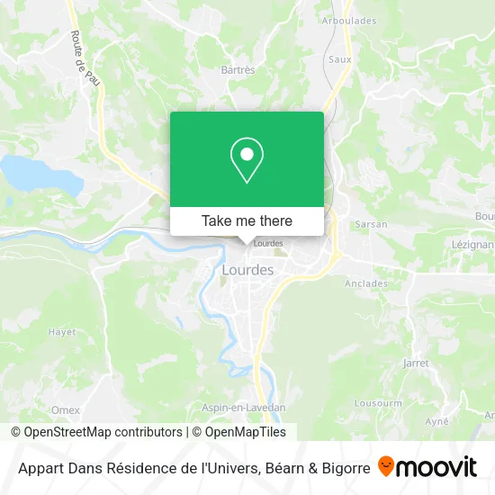 Appart Dans Résidence de l'Univers map