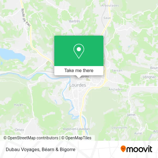 Dubau Voyages map