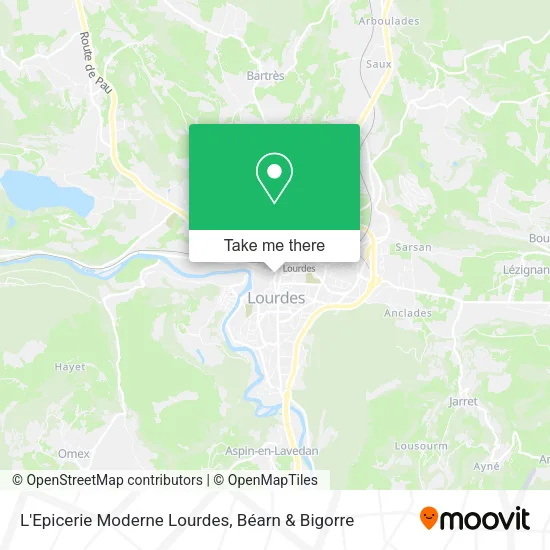 L'Epicerie Moderne Lourdes map
