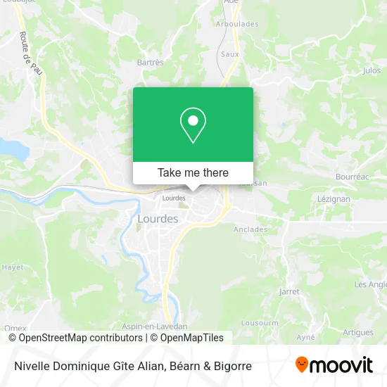 Nivelle Dominique Gîte Alian map