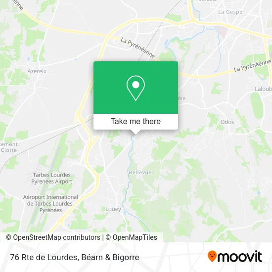 76 Rte de Lourdes map