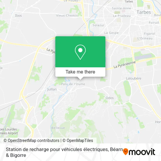Station de recharge pour véhicules électriques map