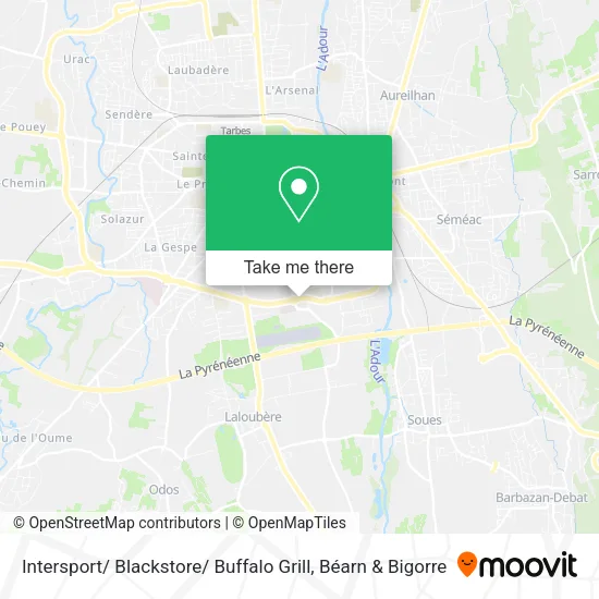 Intersport/ Blackstore/ Buffalo Grill map