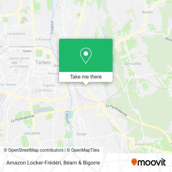 Amazon Locker-Frédéri map