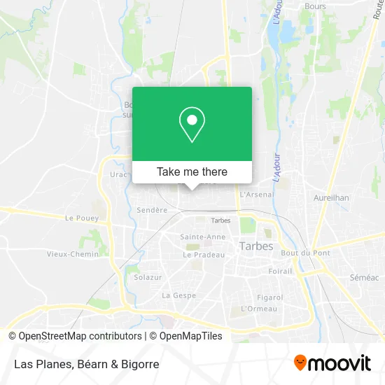 Las Planes map