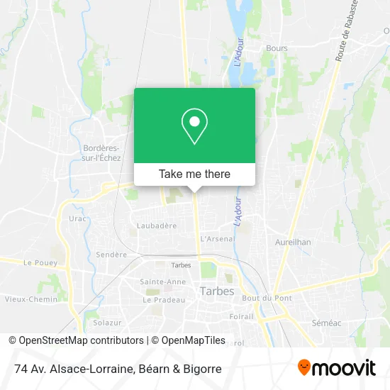 74 Av. Alsace-Lorraine map