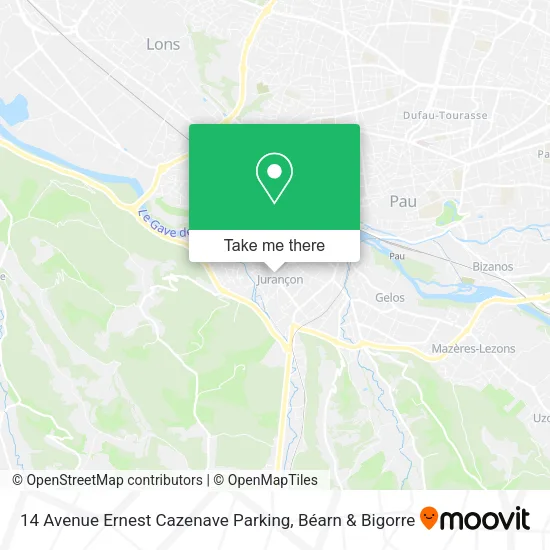 14 Avenue Ernest Cazenave Parking map