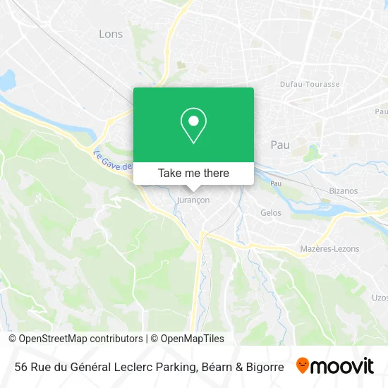 56 Rue du Général Leclerc Parking map