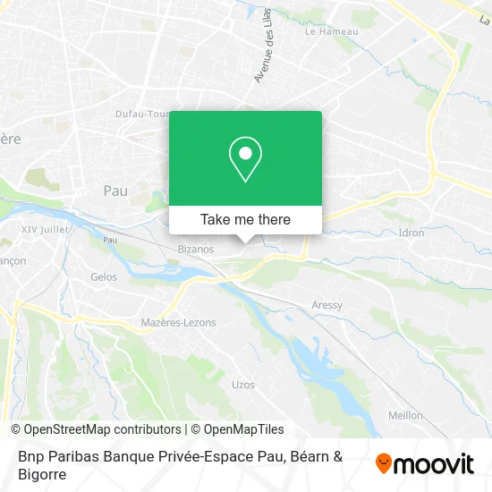 Mapa Bnp Paribas Banque Privée-Espace Pau