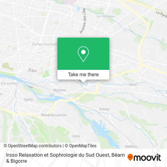 Irsso Relaxation et Sophrologie du Sud Ouest map