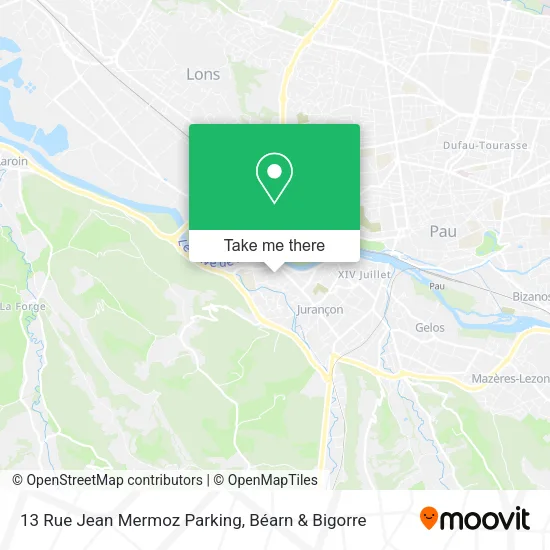 13 Rue Jean Mermoz Parking map