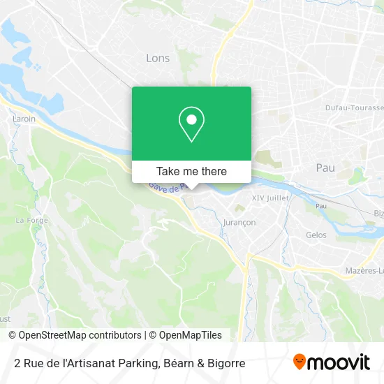 2 Rue de l'Artisanat Parking map