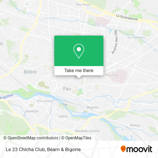 Le 23 Chicha Club map