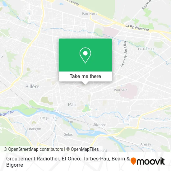 Groupement Radiother. Et Onco. Tarbes-Pau map