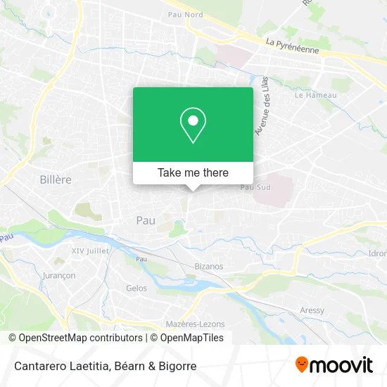 Cantarero Laetitia map
