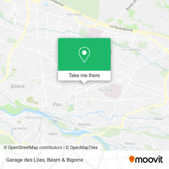 Garage des Lilas map
