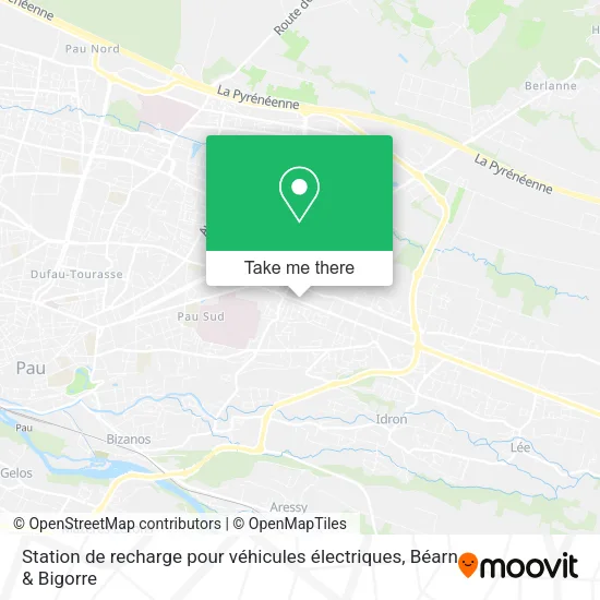 Station de recharge pour véhicules électriques map