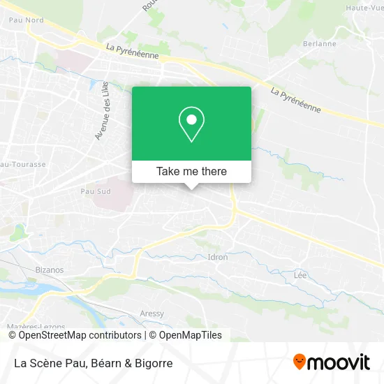 La Scène Pau map