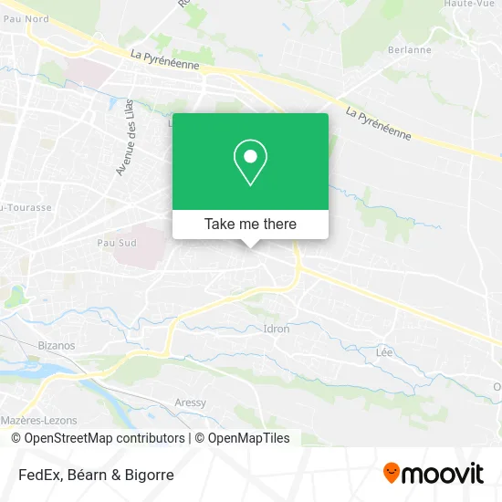 FedEx map