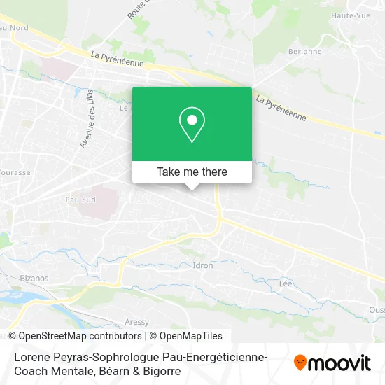 Lorene Peyras-Sophrologue Pau-Energéticienne-Coach Mentale map