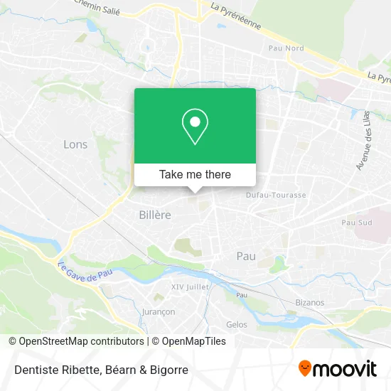 Dentiste Ribette map