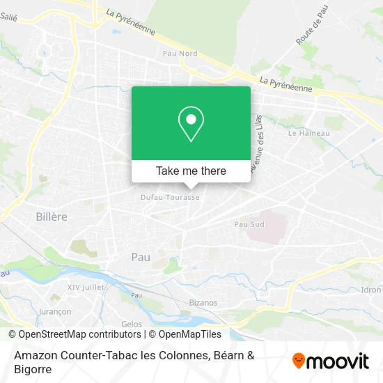 Amazon Counter-Tabac les Colonnes map