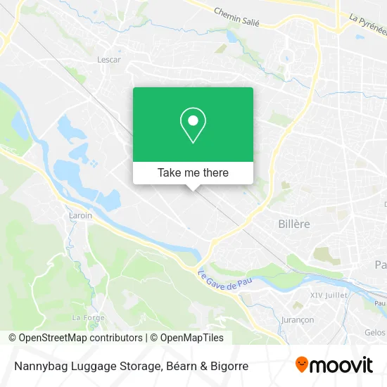 Nannybag Luggage Storage map