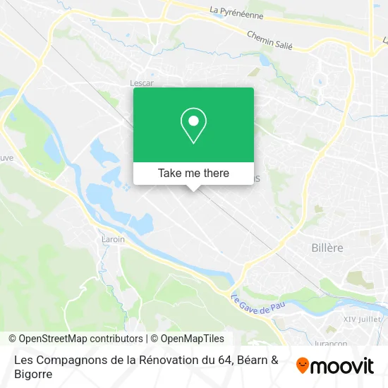 Les Compagnons de la Rénovation du 64 map