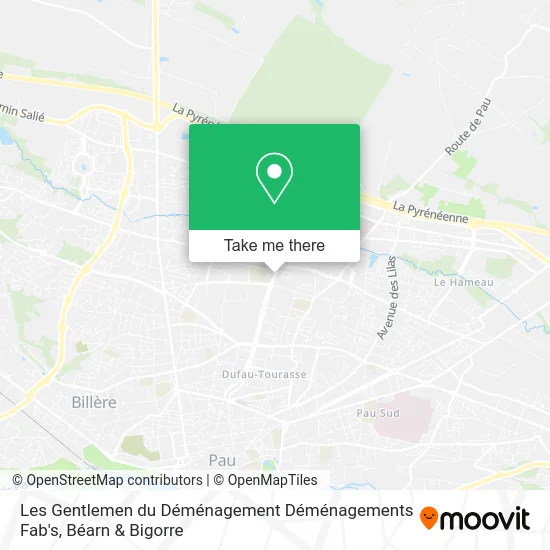 Les Gentlemen du Déménagement Déménagements Fab's map
