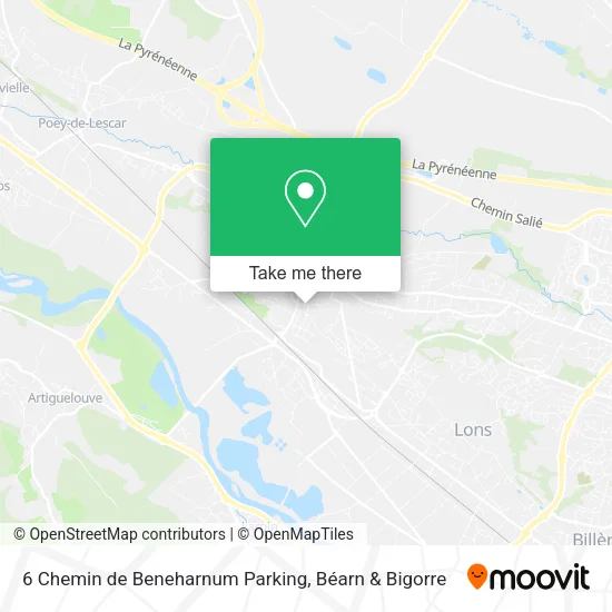 6 Chemin de Beneharnum Parking map