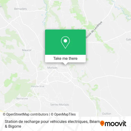 Station de recharge pour véhicules électriques map