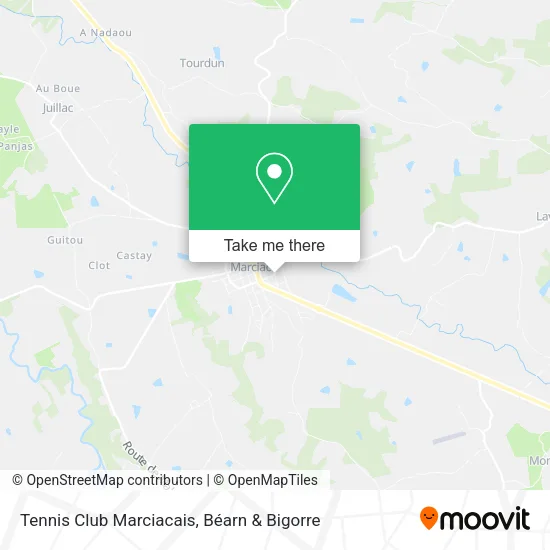 Tennis Club Marciacais map