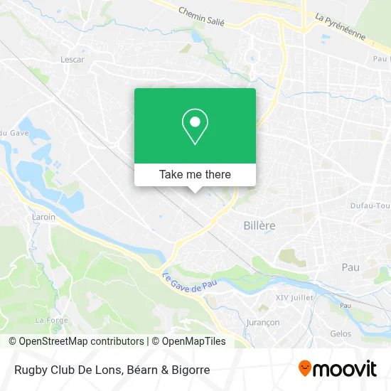 Rugby Club De Lons map