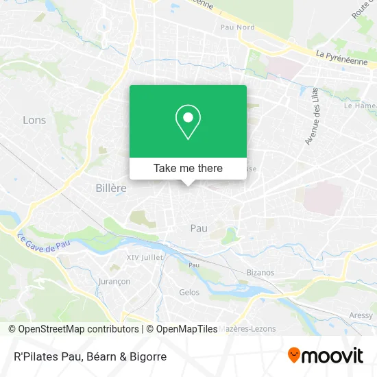 R'Pilates Pau map