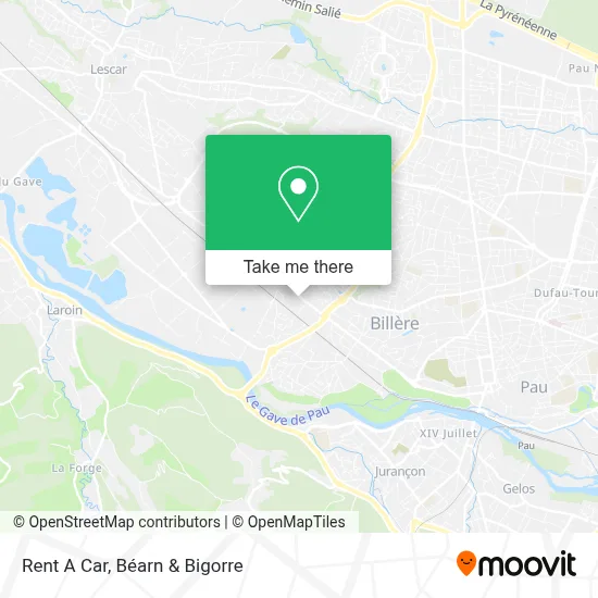 Rent A Car map