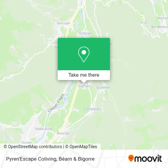 Pyren'Escape Coliving map