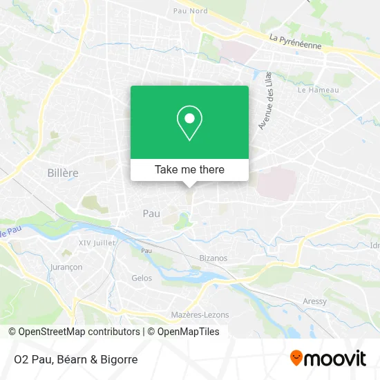O2 Pau map