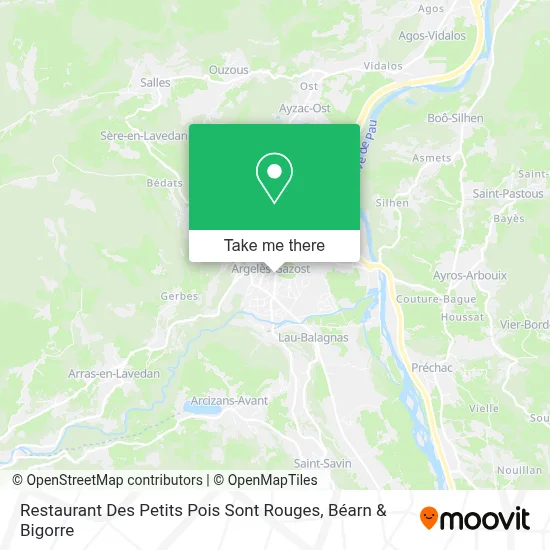 Restaurant Des Petits Pois Sont Rouges map