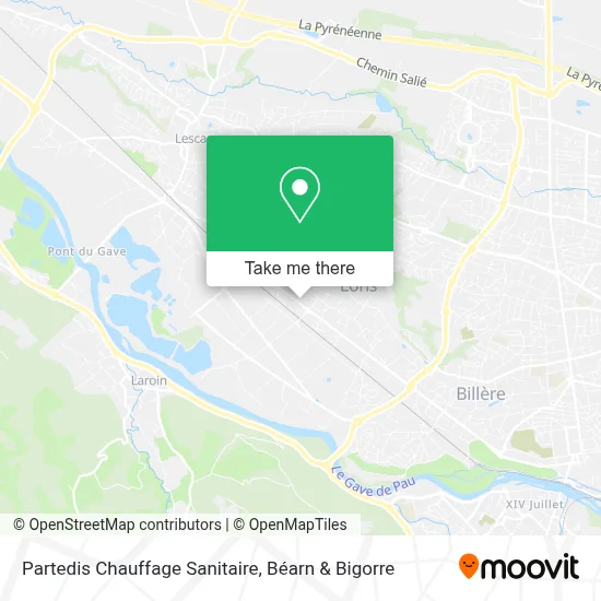 Partedis Chauffage Sanitaire map