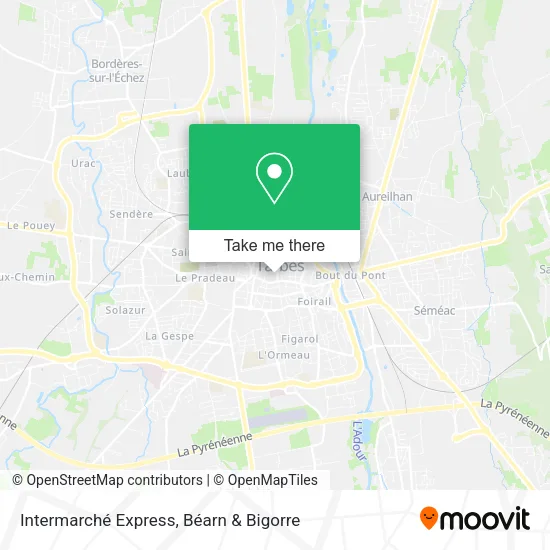 Intermarché Express map