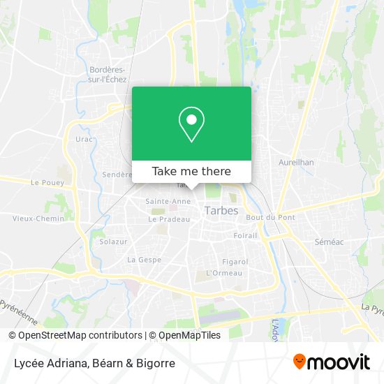 Lycée Adriana map