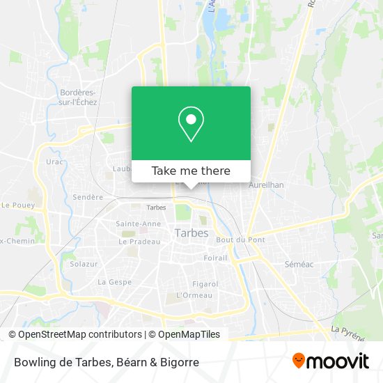 Bowling de Tarbes map
