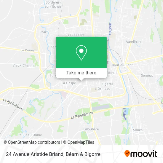 24 Avenue Aristide Briand map