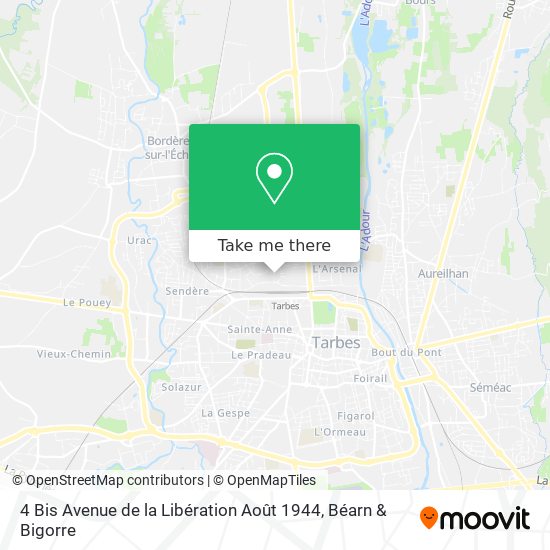4 Bis Avenue de la Libération Août 1944 map