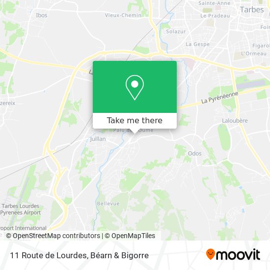 11 Route de Lourdes map