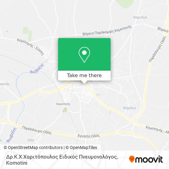 Δρ.Κ.Χ.Χαριτόπουλος Ειδικός Πνευμονολόγος map