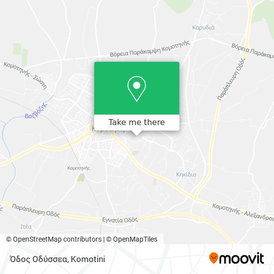 Όδος Οδύσσεα map