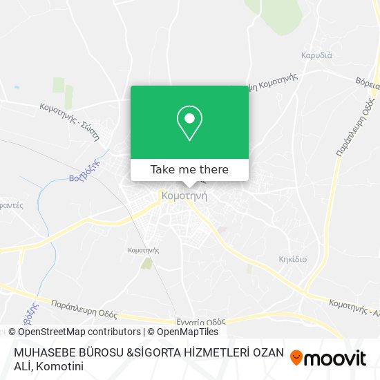 MUHASEBE BÜROSU &SİGORTA HİZMETLERİ  OZAN ALİ map