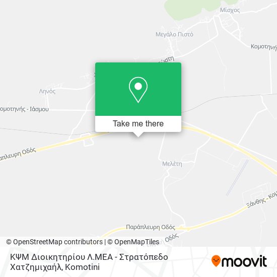 ΚΨΜ Διοικητηρίου Λ.ΜΕΑ - Στρατόπεδο Χατζημιχαήλ map
